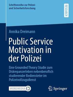 cover image of Public Service Motivation in der Polizei